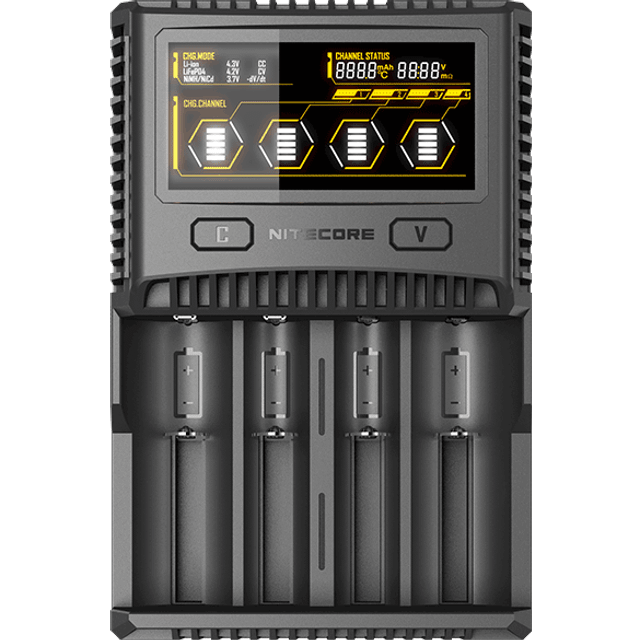 Billede af NiteCore Ci4 batterioplader 14500/18500/18650/26650 4 batterier